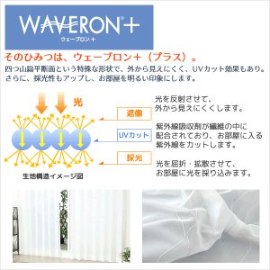 画像10: 【送料無料】 送料無料 レースカーテン ミラー  昼間外から見えにくい  UVカット 光拡散でお部屋を明るく ウェーブロンプラス＋ カラーライン 4246 【受注生産A】