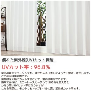 画像6: レースカーテン ミラー ミラーレース 断熱 遮熱 保温 UVカット 遮像 とっても外から見えにくい オールミラー加工 裏箔 4360「ホイル」ホワイト オーダーカーテン仕様 1窓単位【受注生産A】