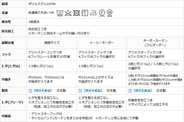 画像18: 遮光カーテン 白 オフホワイト 1級遮光 無地 防炎加工 二重織り シンプル 日本製 おしゃれ 5282オフホワイト 規格サイズ 【受注生産A】17d (18)