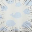 画像6: ★カフェカーテン 雲柄プリント 水色 良く透けるボイル生地 2493雲柄プリントBL 子供部屋 巾(幅)145×高さ45・70cm丈 1枚入【在庫品】メール便可(1枚まで) (6)