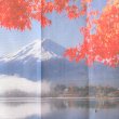 画像8: ★のれん 32046「富士山と紅葉」 巾85×高さ150cm【在庫品】 ノレン 暖簾 富士山 紅葉 湖 柄プリント メール便可(1枚まで) (8)